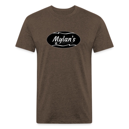 mylans logo 3 - Men’s Fitted Poly/Cotton T-Shirt