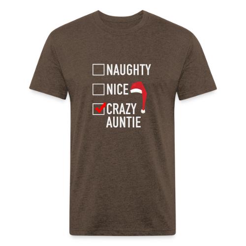 Naughty Nice Crazy Auntie - Unisex Poly/Cotton T-Shirt