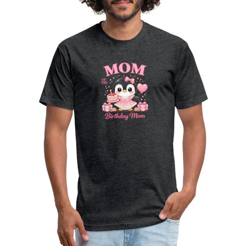 Cute Penguin Birthday Mom Kawaii Cake Balloon Gift - Unisex Poly/Cotton T-Shirt