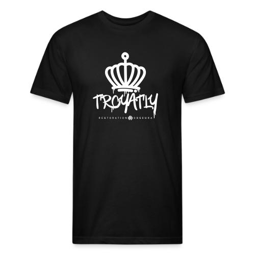 RO Troyalty Tag White - Unisex Poly/Cotton T-Shirt