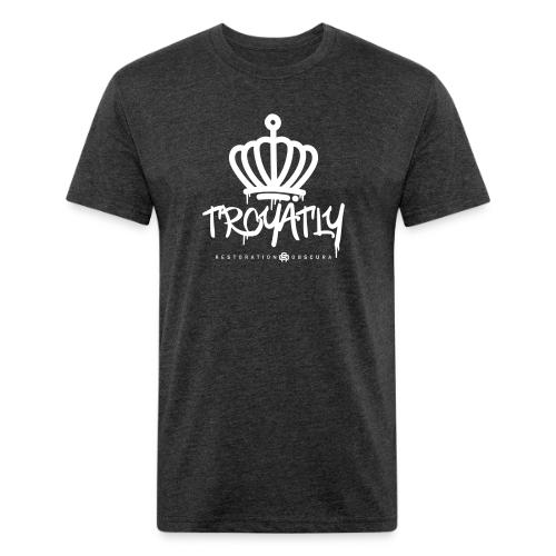 RO Troyalty Tag White - Unisex Poly/Cotton T-Shirt