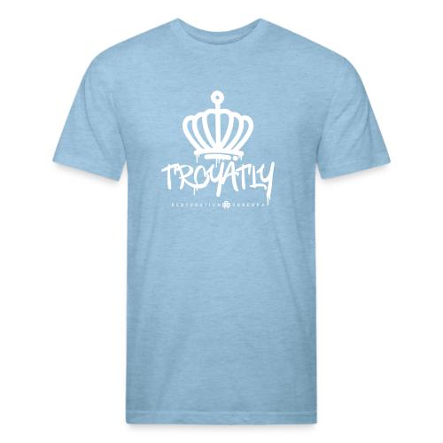 RO Troyalty Tag White - Unisex Poly/Cotton T-Shirt