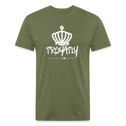 RO Troyalty Tag White - Unisex Poly/Cotton T-Shirt
