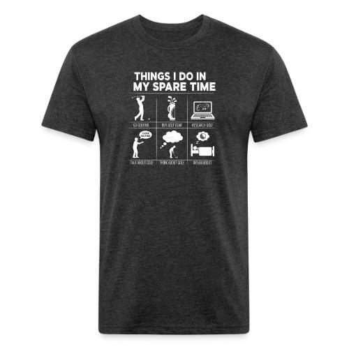 Things I Do In My Spare Time Golfing Addict Appare - Unisex Poly/Cotton T-Shirt