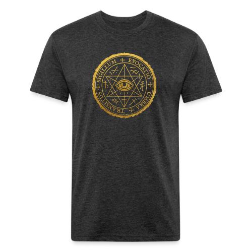 Sigillum Obscura Aurum - Men’s Fitted Poly/Cotton T-Shirt