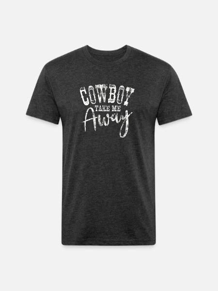 Take Me Away - Unisex Poly/Cotton T-Shirt - heather black