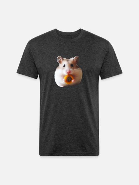 Seeds & Hamsters - Unisex Poly/Cotton T-Shirt - heather black