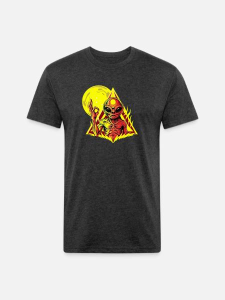 IlluminET155 - Unisex Poly/Cotton T-Shirt - heather black
