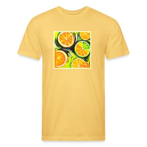 Vibrant Citrus Painting - Unisex Poly/Cotton T-Shirt
