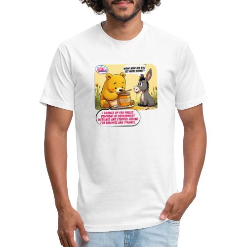 Honey Bear - Fire Tyrants - Unisex Poly/Cotton T-Shirt