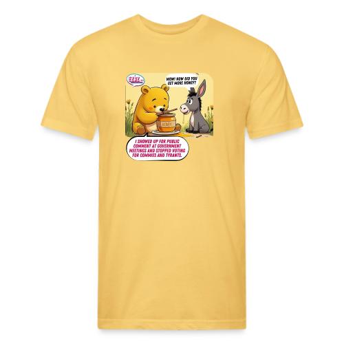 Honey Bear - Fire Tyrants - Unisex Poly/Cotton T-Shirt