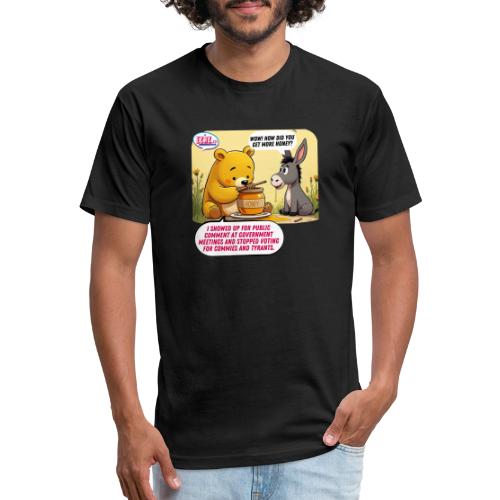 Honey Bear - Fire Tyrants - Unisex Poly/Cotton T-Shirt