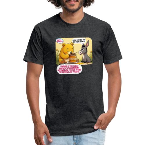 Honey Bear - Fire Tyrants - Unisex Poly/Cotton T-Shirt