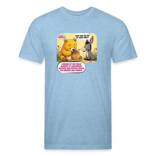 Honey Bear - Fire Tyrants - Unisex Poly/Cotton T-Shirt