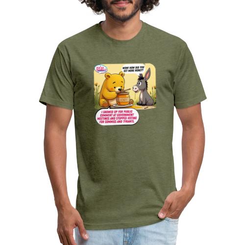 Honey Bear - Fire Tyrants - Unisex Poly/Cotton T-Shirt