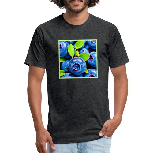 Fresh Blueberries Close-Up - Unisex Poly/Cotton T-Shirt