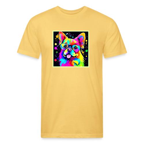 Vivid Canine Vibes Design - Unisex Poly/Cotton T-Shirt