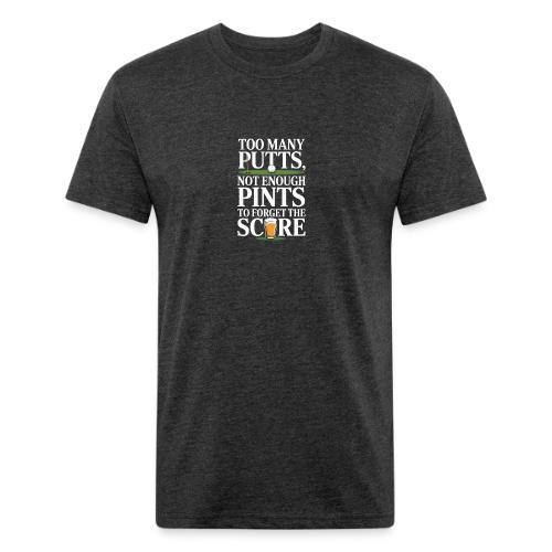 Golf T-Shirt | Too Many Putts, Not Enough Pints - Unisex Poly/Cotton T-Shirt