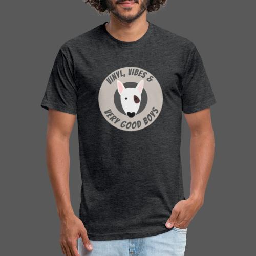 Vinyl, Vibes and Very Good Boys - Men’s Fitted Poly/Cotton T-Shirt