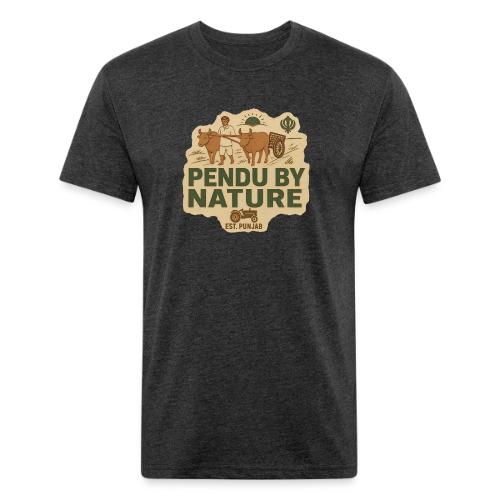 Pendu By Nature, Est. Punjab, rustic - Unisex Poly/Cotton T-Shirt