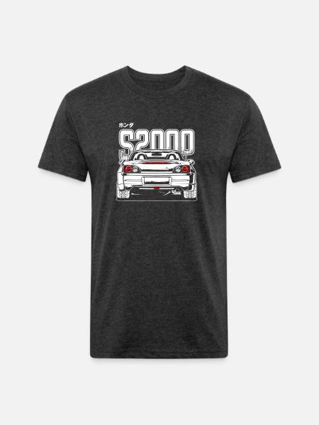 S2000 Ap2abcdabcdabcdwhite Print - Unisex Poly/Cotton T-Shirt - heather black
