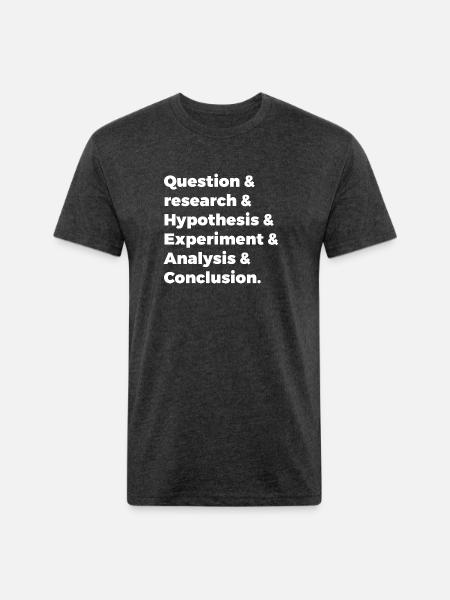 Scientific Method - Unisex Poly/Cotton T-Shirt - heather black