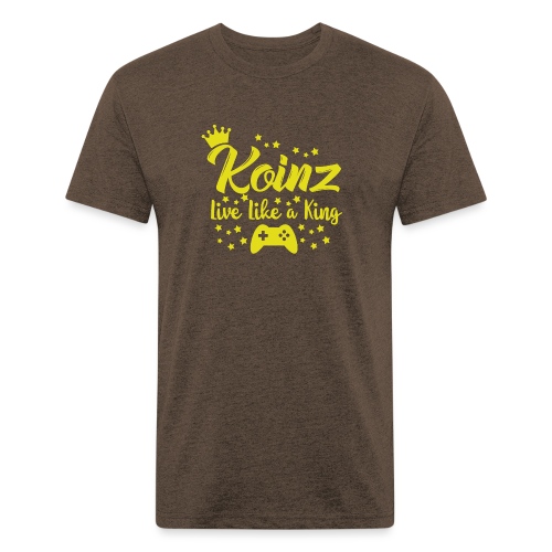 Live Like A King - Men’s Fitted Poly/Cotton T-Shirt