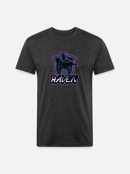RAVEN - Unisex Poly/Cotton T-Shirt - heather black