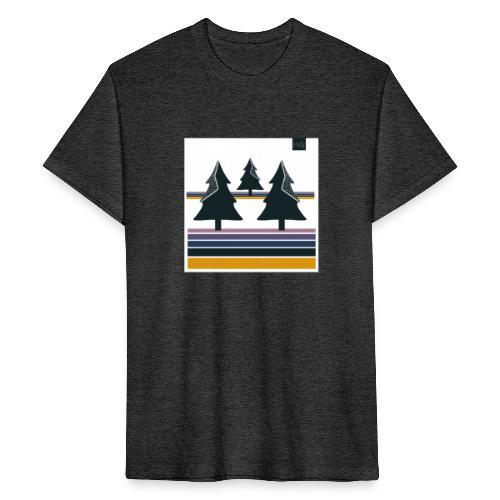 Trees on the Horizon - Fitted Cotton/Poly T-Shirt by Next Level