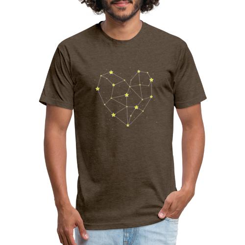 Heart in the Stars - Men’s Fitted Poly/Cotton T-Shirt