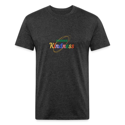 Kindness teeshirt transparent 1 - Men’s Fitted Poly/Cotton T-Shirt
