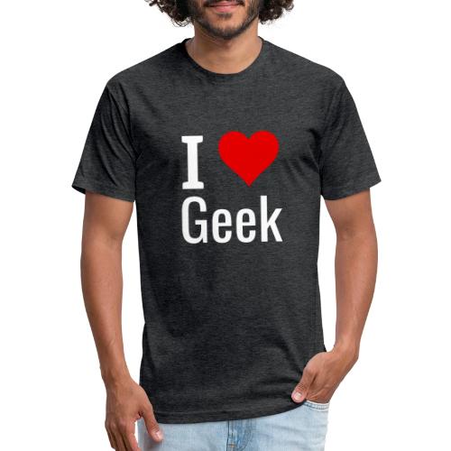 I LOVE GEEK - Unisex Poly/Cotton T-Shirt