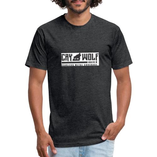 COTWM 3in main logo - Men’s Fitted Poly/Cotton T-Shirt