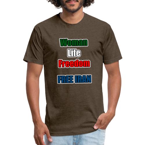 Woman Life Freedom - Fitted Cotton/Poly T-Shirt by Next Level