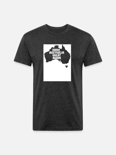 Make Australia - Unisex Poly/Cotton T-Shirt - heather black