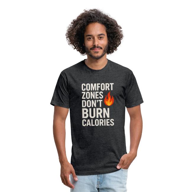 Comfort Zones Don’t Burn Calories Graphic