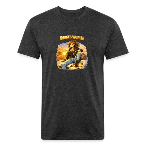 Djuki’s World – Sunset Drive - Unisex Poly/Cotton T-Shirt