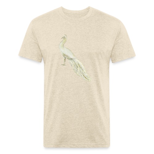 White peacock - Men’s Fitted Poly/Cotton T-Shirt