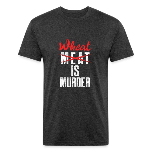 Wheat is Murder - Men’s Fitted Poly/Cotton T-Shirt