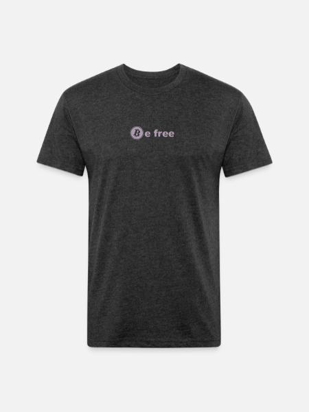 Digital gold be free - Unisex Poly/Cotton T-Shirt - heather black