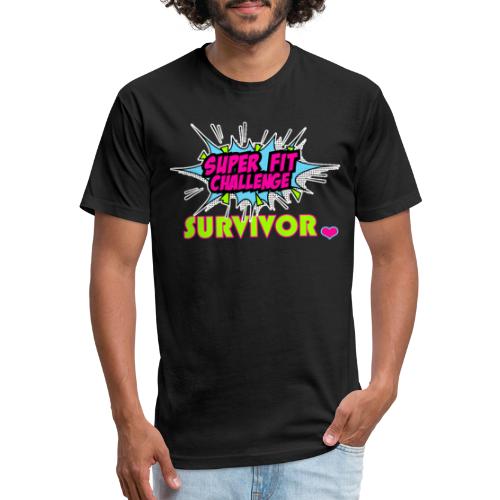 SUPER FIT CHALLENGE SURVIVOR - Men’s Fitted Poly/Cotton T-Shirt