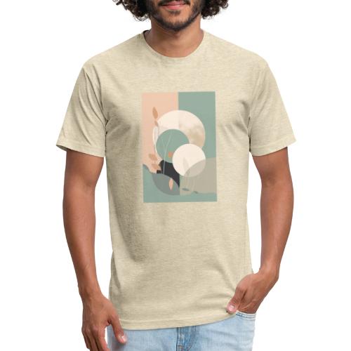 Day to Night in the Garden - Men’s Fitted Poly/Cotton T-Shirt