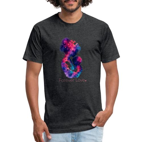 Forever Love-Vibrant Watercolor Mother-Child - Unisex Poly/Cotton T-Shirt