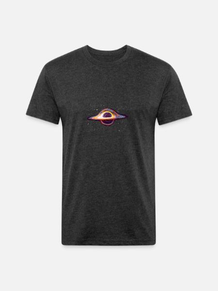Black Hole - Unisex Poly/Cotton T-Shirt - heather black