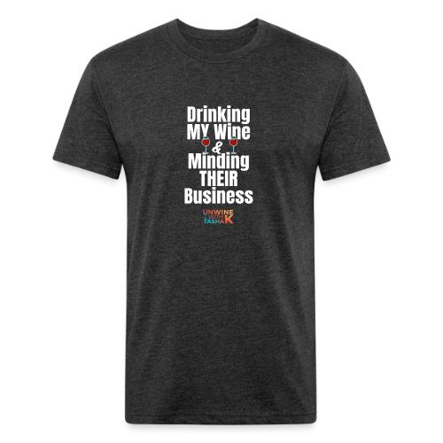Drinking My Wine White - Unisex Poly/Cotton T-Shirt