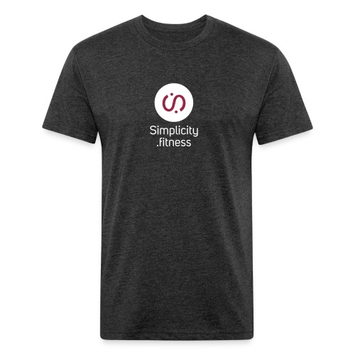 simplicity logo complete - Men’s Fitted Poly/Cotton T-Shirt
