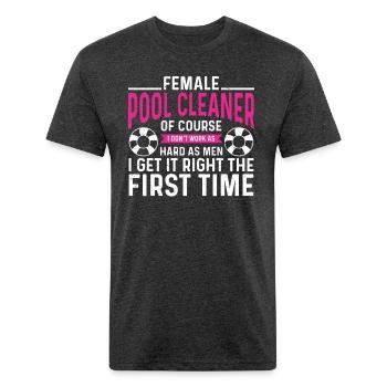 Pool Cleaner Maintenance Swimming Pool Expert - Unisex Poly/Cotton T-Shirt - heather black - Front - Jose (178cm)