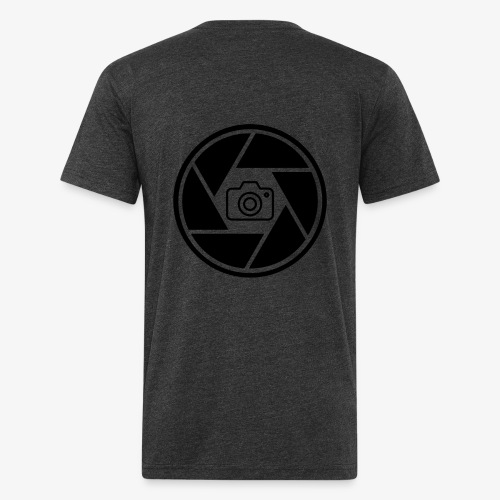 Camera in Aperture - Men’s Fitted Poly/Cotton T-Shirt