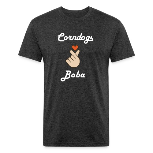 Corndogs x Boba - Fitted Cotton/Poly T-Shirt by Next Level