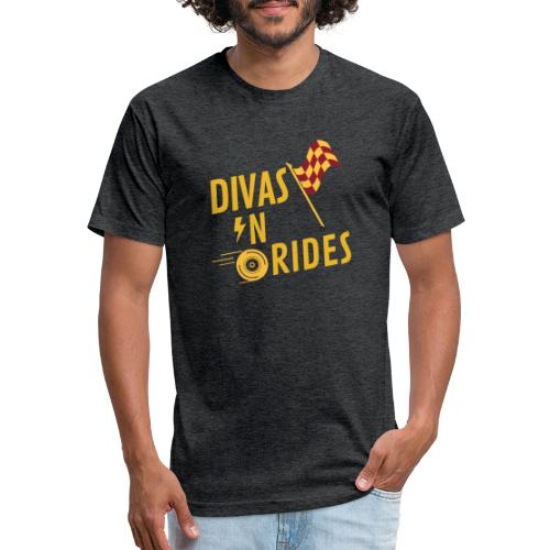 Divas-N-Rides Road Trip Graphics - Men’s Fitted Poly/Cotton T-Shirt